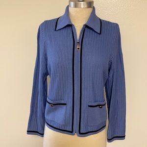 St John Knit Light Blue Cardigan 4